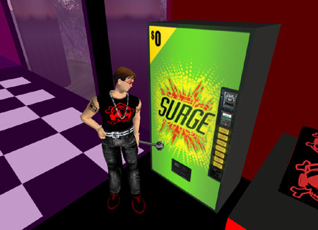 A fan added a SURGE vending machine into a video game.