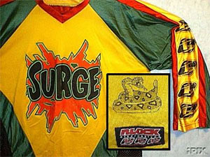 A SURGE hockey jersey.